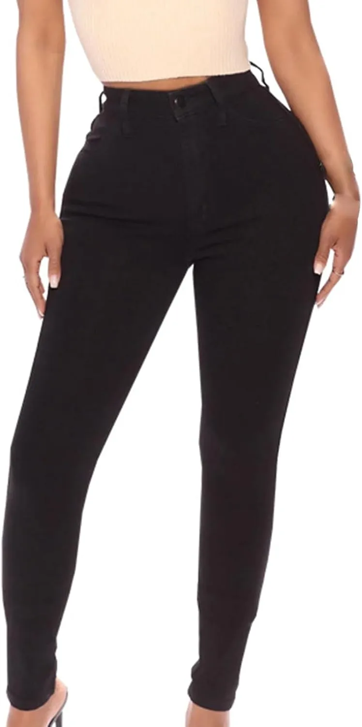 Akapi Jeans Mujer, Akapi Curvy Jeans, Classic High Waist Butt Lift Stretch Slim Fit Denim Pants for Women
