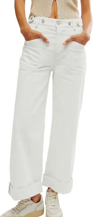 Allimy Womens Jeans High Waisted Straight Leg Baggy Boyfriend Jeans for Women Trendy 2025 Cargo Pants