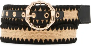 Anne Klein Women's Metal Bamboo Buckle Pant Belt