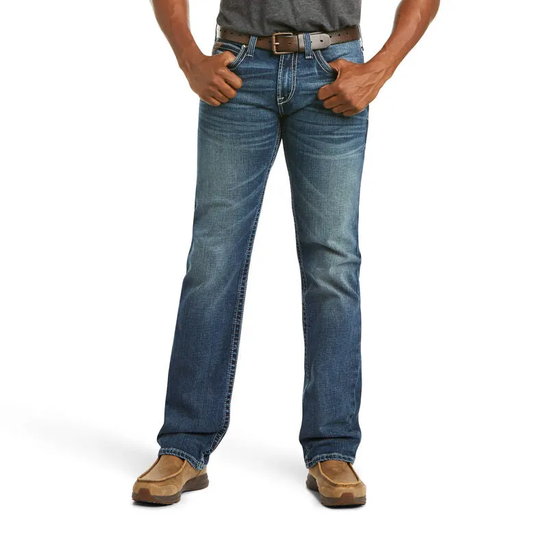 ARIAT MENS M7 ROCKER STRETCH STACKABLE STRAIGHT LEG JEANS (SILVERTON)