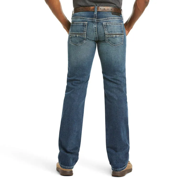 ARIAT MENS M7 ROCKER STRETCH STACKABLE STRAIGHT LEG JEANS (SILVERTON)