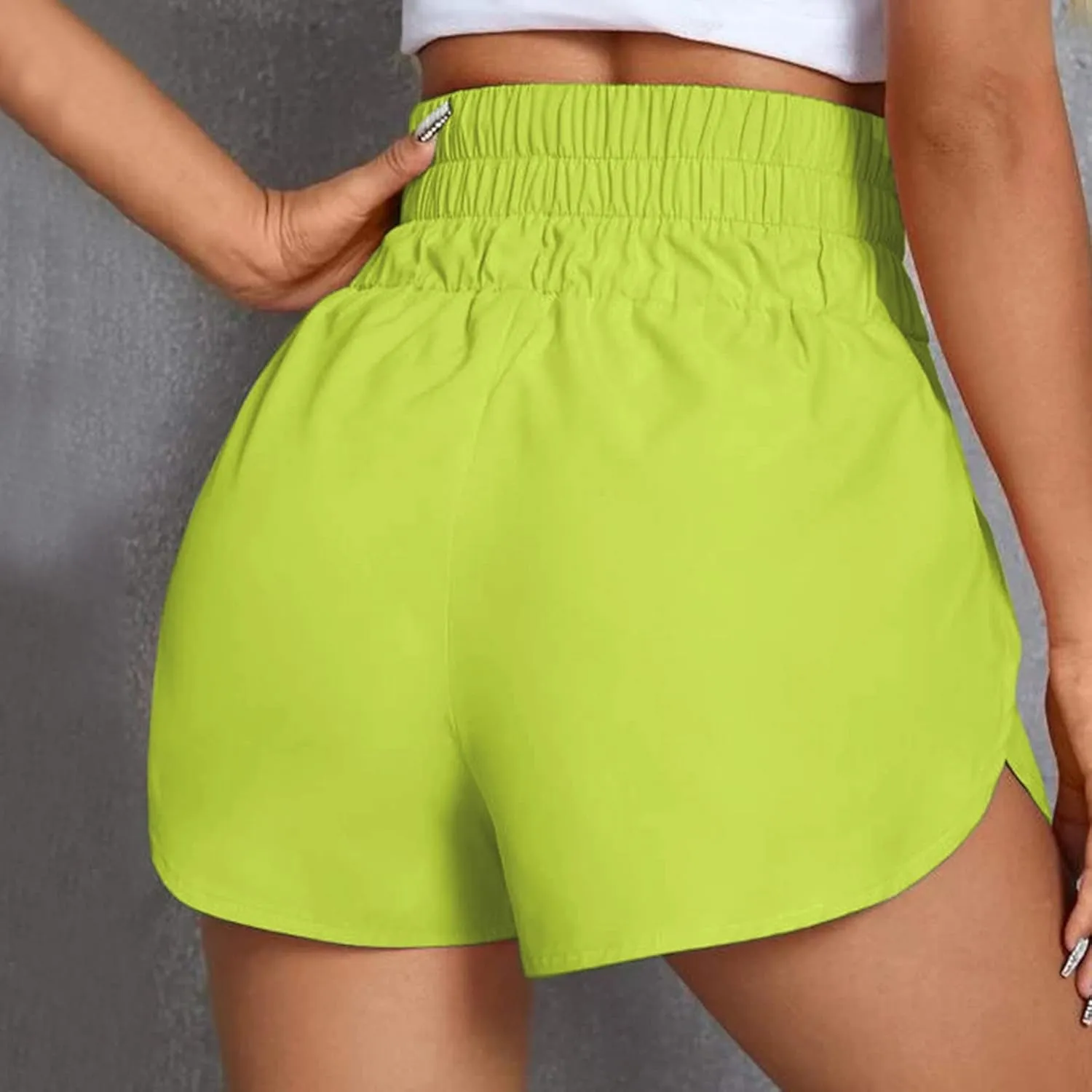 Athletic Shorts for Women Elastic High Waisted Quick Dry Running Shorts Summer Casual Lightweight Workout Gym Shorts