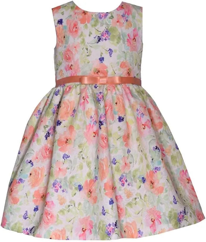 Bonnie Jean Girl's Spring Easter Dress and Coat Set for Baby, Toddler and Little Girls