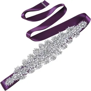 Bridal Wedding Dress Belt Sparkly Belts Rhinestones For Women Dresses Beaded Waist Sash
