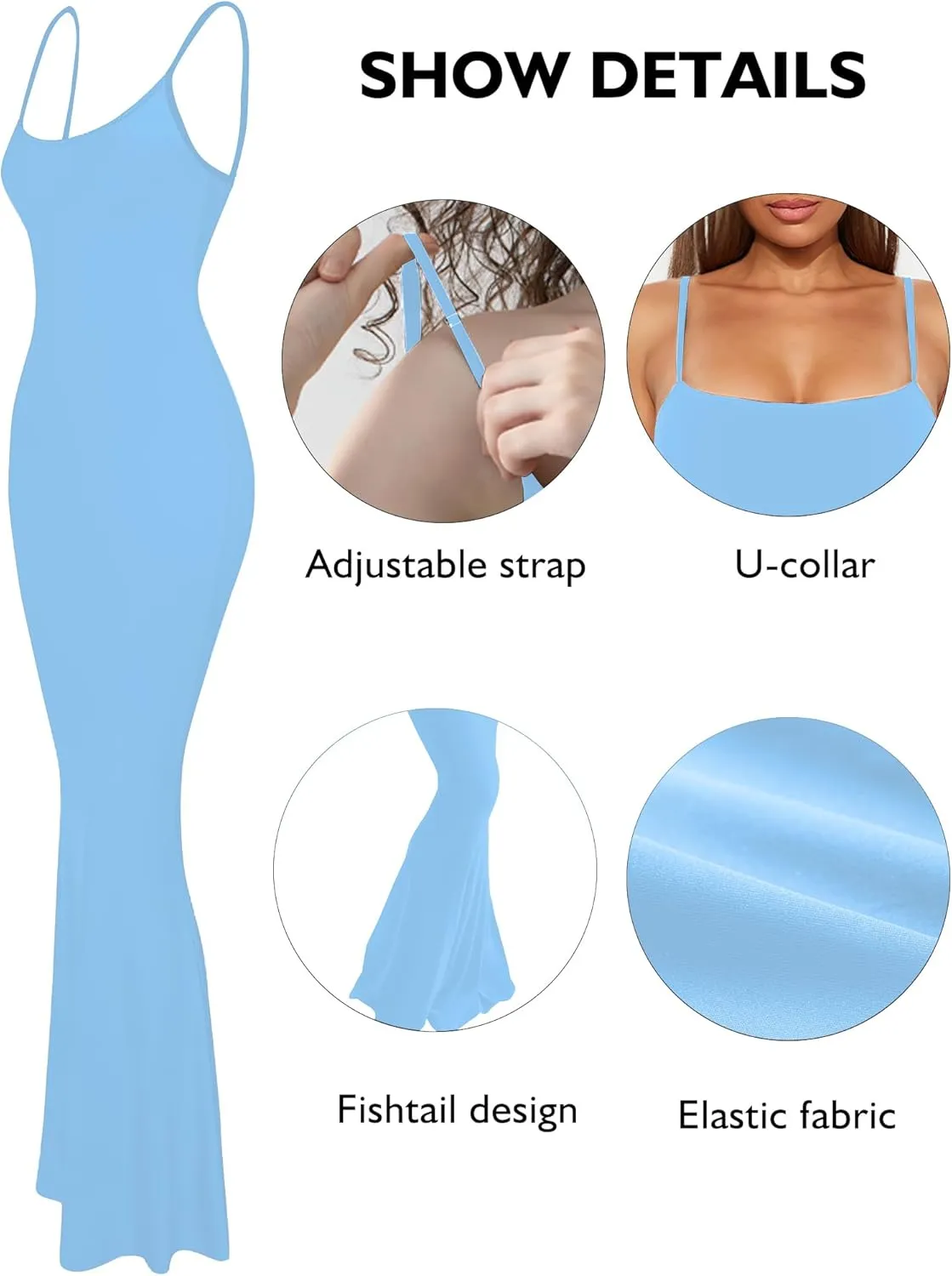 Buauty Womens Summer Dress Bodycon Maxi Dress Sleeveless Casual Long Dresses 2025 Spaghetti Strap Slip Elegant Evening Party