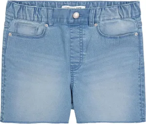 Calvin Klein Girls' Pull-on Stretch Denim Jean Shorts