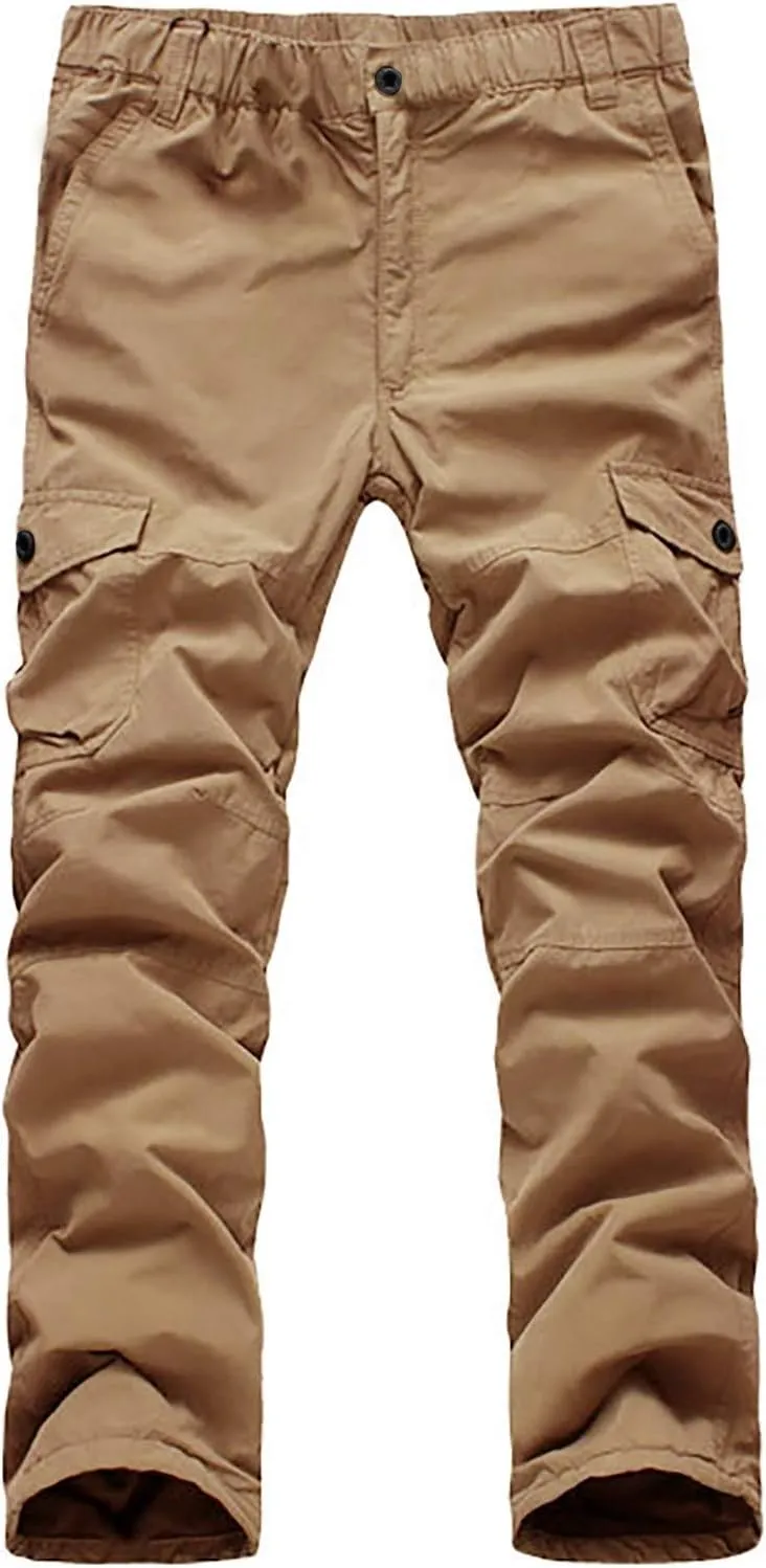Cargo Pants for Men Multi Pockets Relaxed Fit Work Trousers Tactical Pants Outdoor Sport Men's Pants