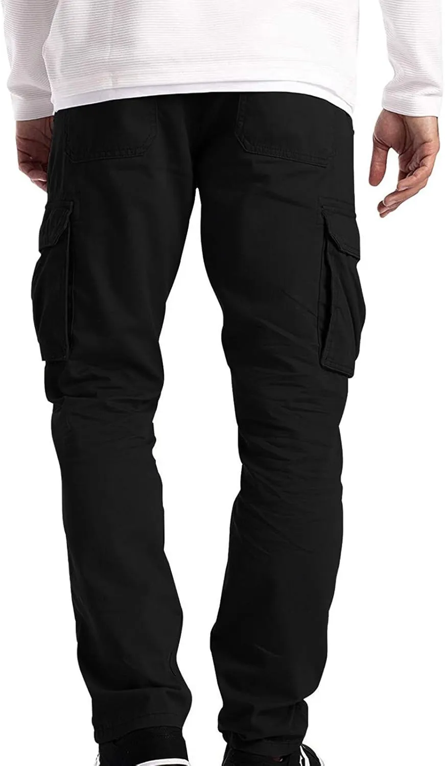 Cargo Pants for Men Multi Pockets Relaxed Fit Work Trousers Tactical Pants Outdoor Sport Men's Pants