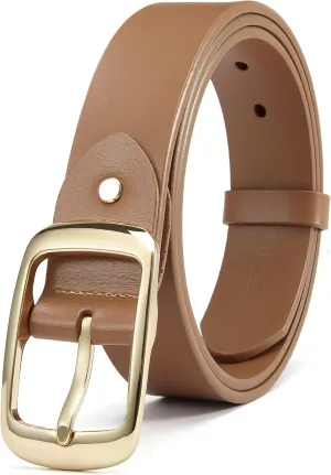 CHAOREN Womens Belts for Jeans - Leather Belt Women 1.3" Width - Genuine Leather Crafted by Hand