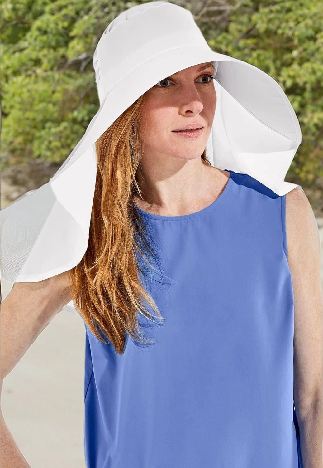 Coolibar UPF 50  Women's Anastasia Elegant Full Coverage Hat - Sun Protective