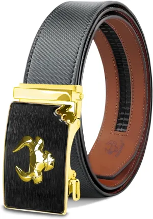 Cowboy Belt for Men Leather Ratchet Dress Belts for Jeans Adjustable Belt for Men