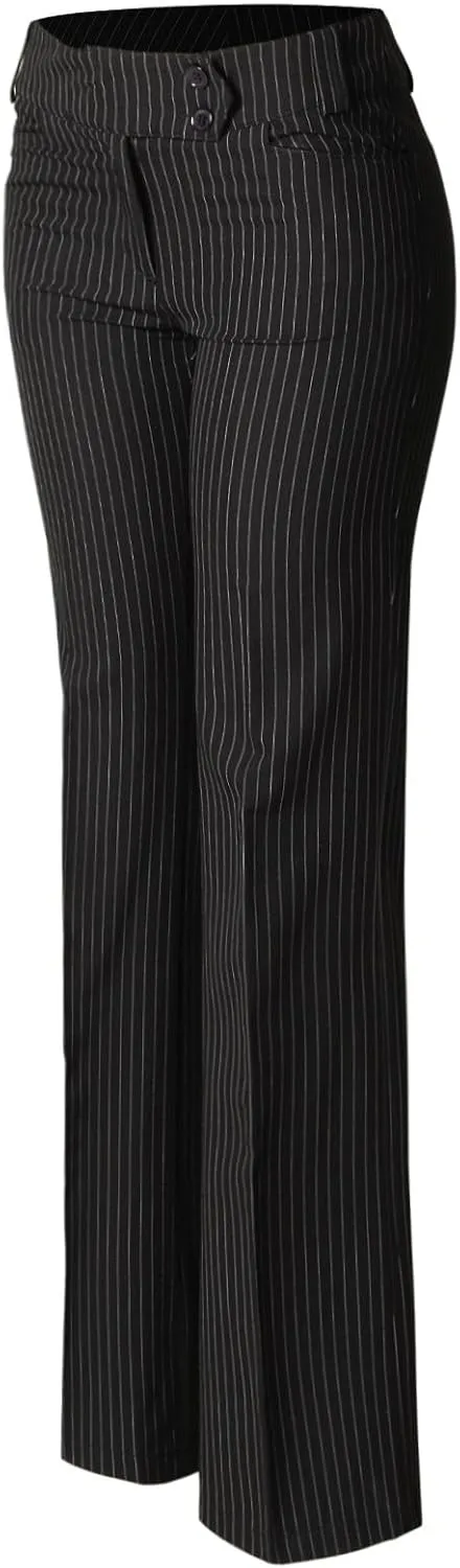 Design by Olivia Women's Relaxed Boot-Cut Office Pants Trousers Slacks