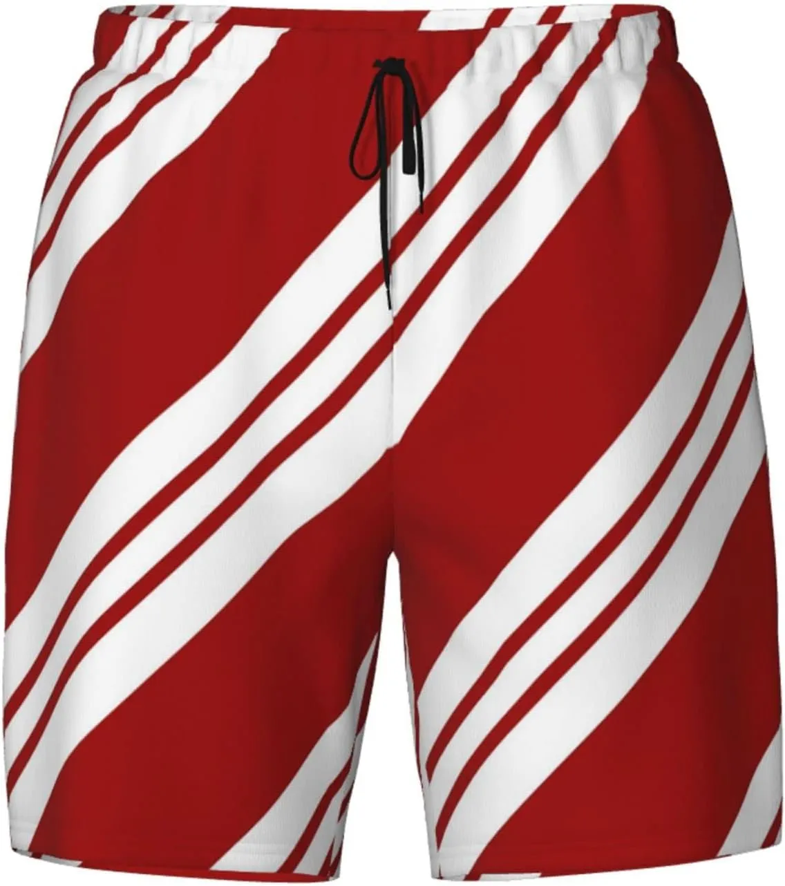 DKJlitter Men's 2 in 1 Swim Trunks, Fitness Running Shorts, Quick Dry Stretch Swim Shorts Beach Shorts for Summer