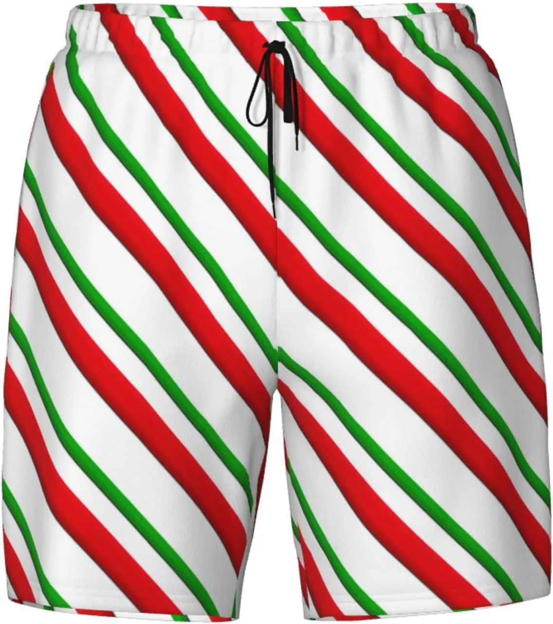 DKJlitter Men's 2 in 1 Swim Trunks, Fitness Running Shorts, Quick Dry Stretch Swim Shorts Beach Shorts for Summer
