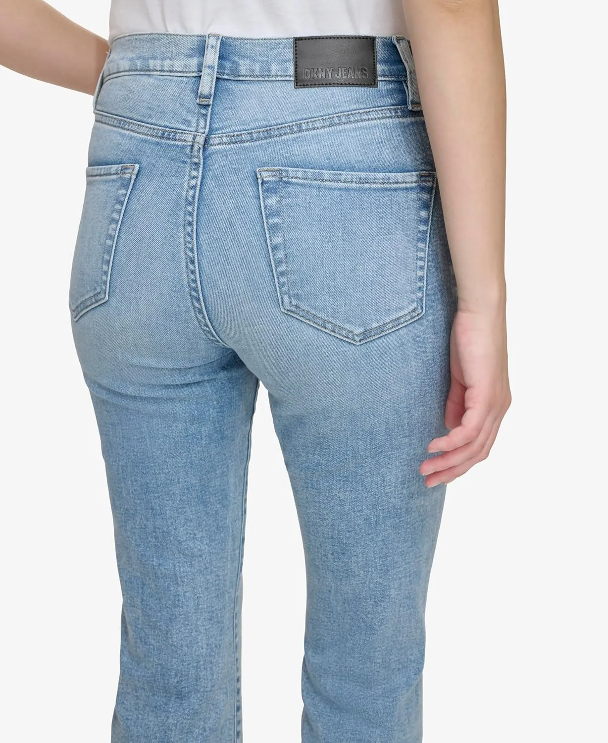 DKNY Women's Slim Straight Crop Jeans