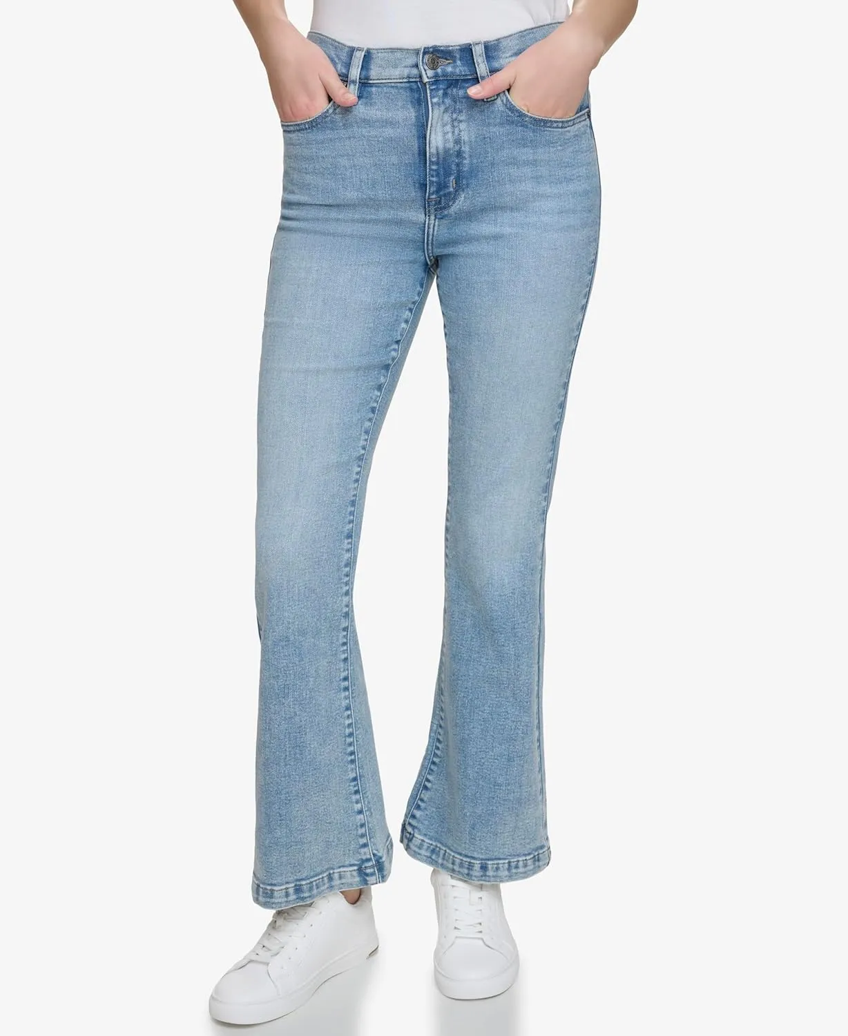 DKNY Women's Slim Straight Crop Jeans