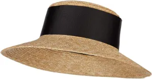 e4Hats.com Women's Straw Wide Band with Pom Pom Accented Boater Hat