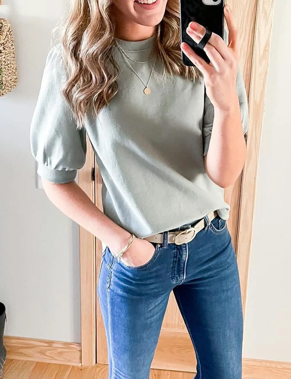Earnda Womens Belts for Jeans Faux Leather Strap