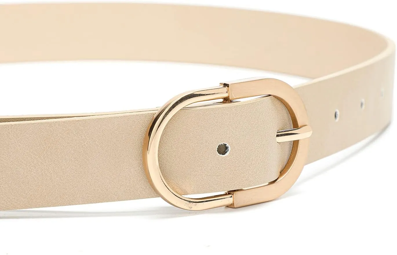 Earnda Womens Belts for Jeans Faux Leather Strap