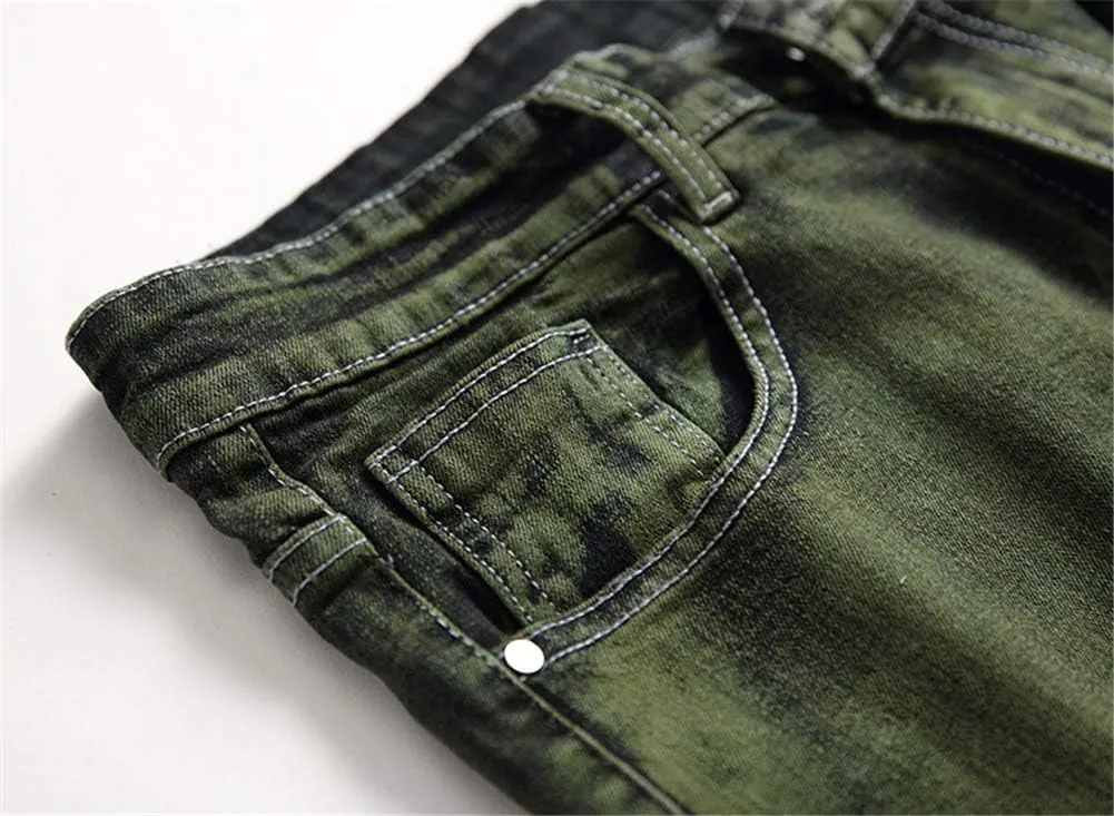 FREDD MARSHALL Men's Skinny Slim Fit Stretch Straight Leg Fashion Jeans Pants
