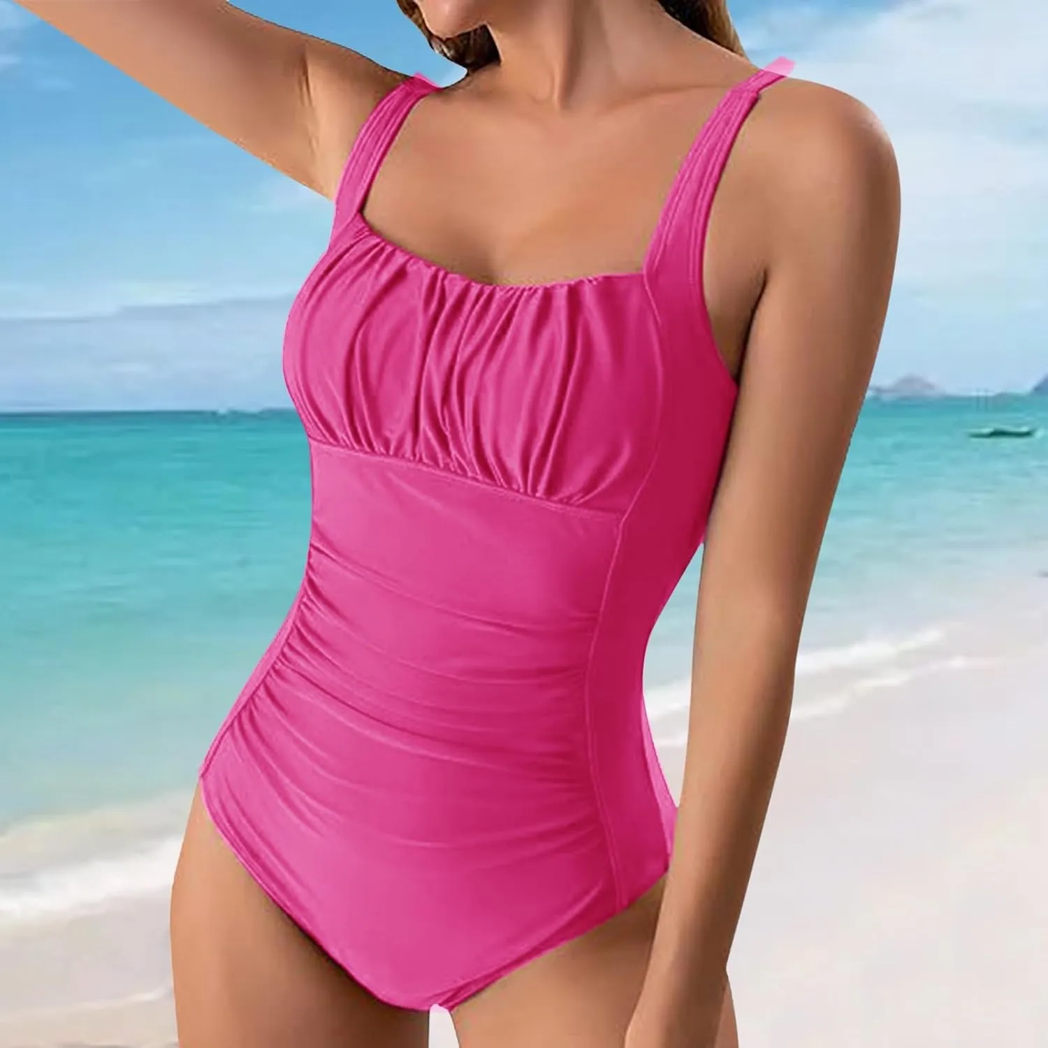 Full Coverage Swim Suit Women Brazilian Swimsuit Bandeau Beachwear Swimwear -Up Set Bikini Swimwears Tankinis Set