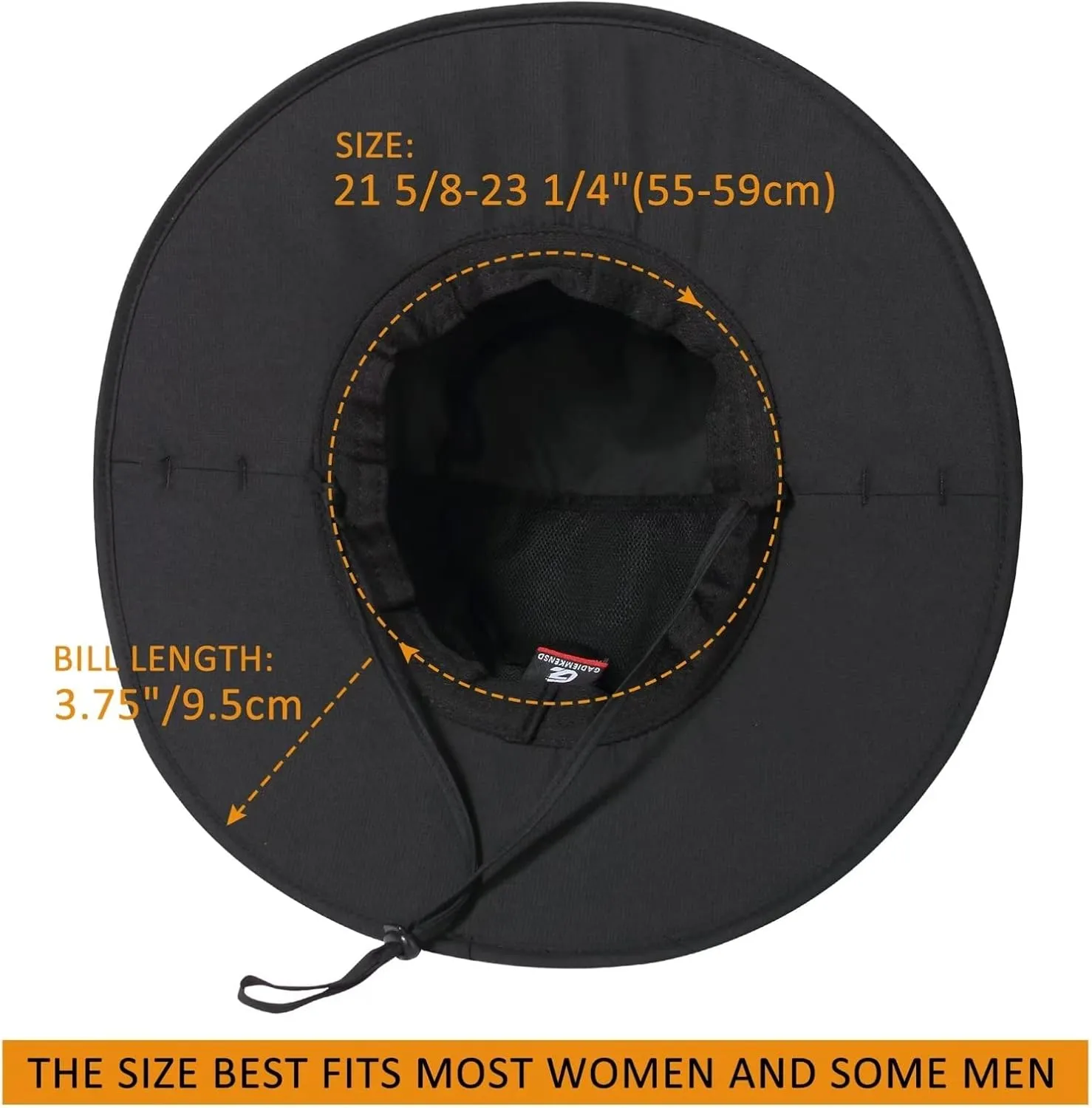 GADIEMKENSD Foldable Sun Hats - Full Coverage, Convertible Breathable, UPF 50 