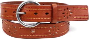 Genuine Leather Blossom Belt