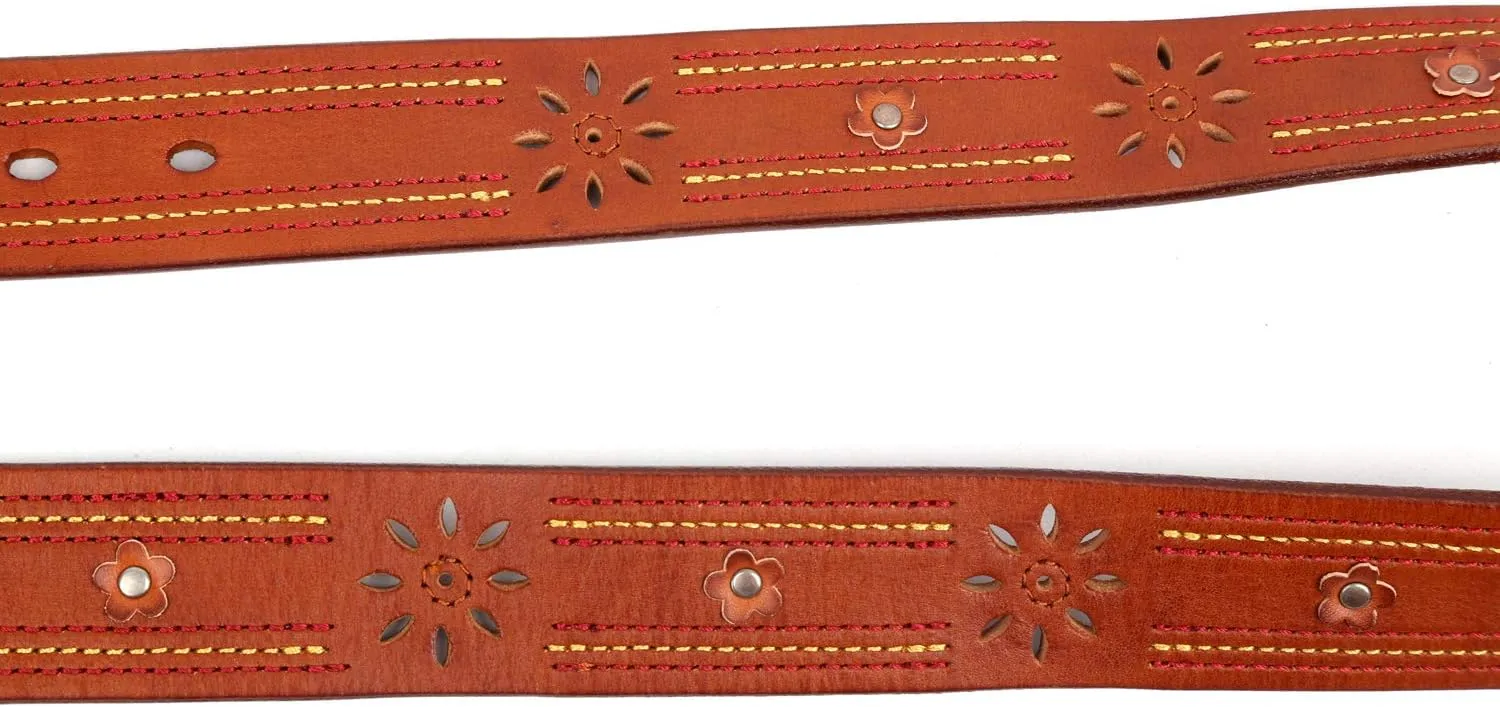 Genuine Leather Blossom Belt