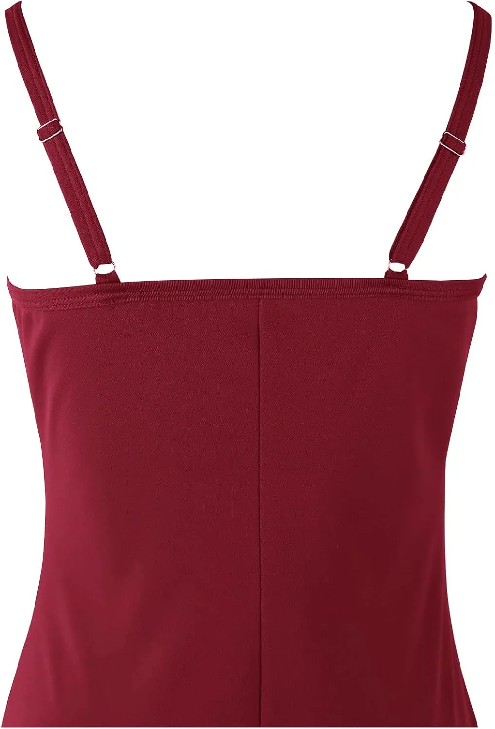 Hanpceirs Women's Basic Bodycon Dresses Cami Slip Spaghetti Strap Tank Casual Club Mini Dress