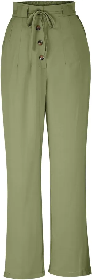 HGps8w Women's Suit Pants Elegant Pleated High Waisted Belted Straight Leg Office Pencil Pants Trousers with Pocket