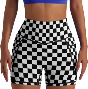 High Waisted Biker Shorts for Women Running Sports Workout Yoga Shorts with Pockets