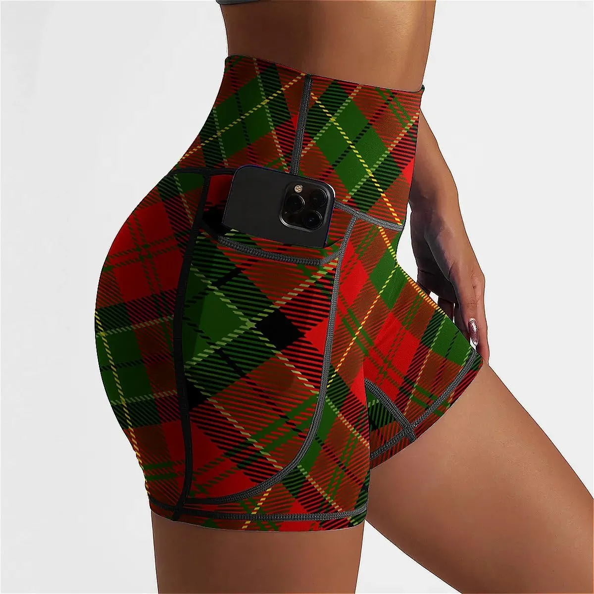 High Waisted Biker Shorts for Women Running Sports Workout Yoga Shorts with Pockets