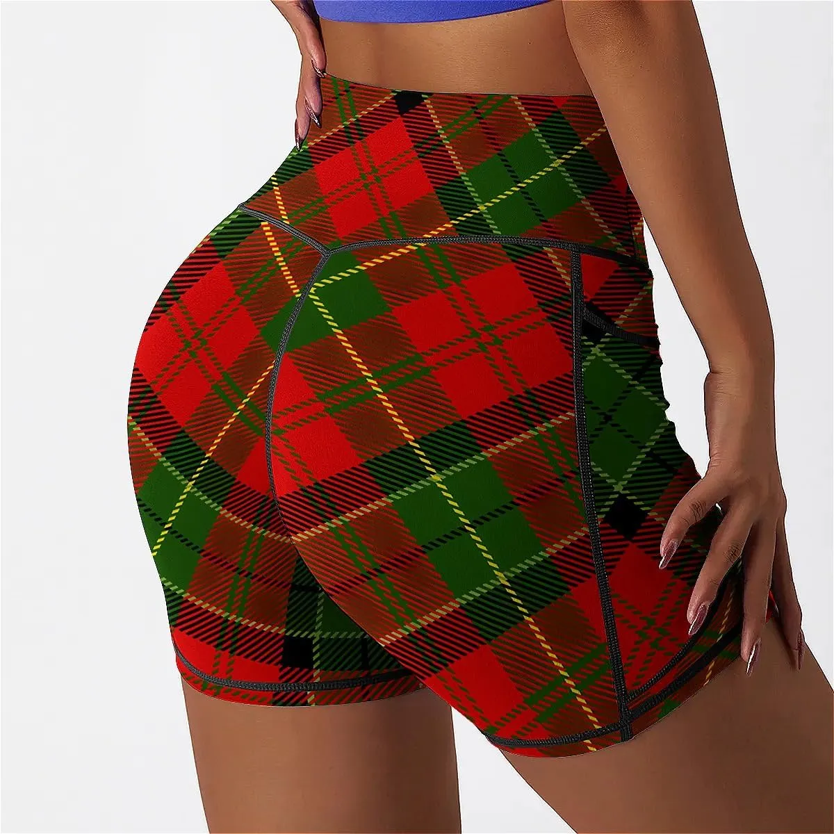 High Waisted Biker Shorts for Women Running Sports Workout Yoga Shorts with Pockets
