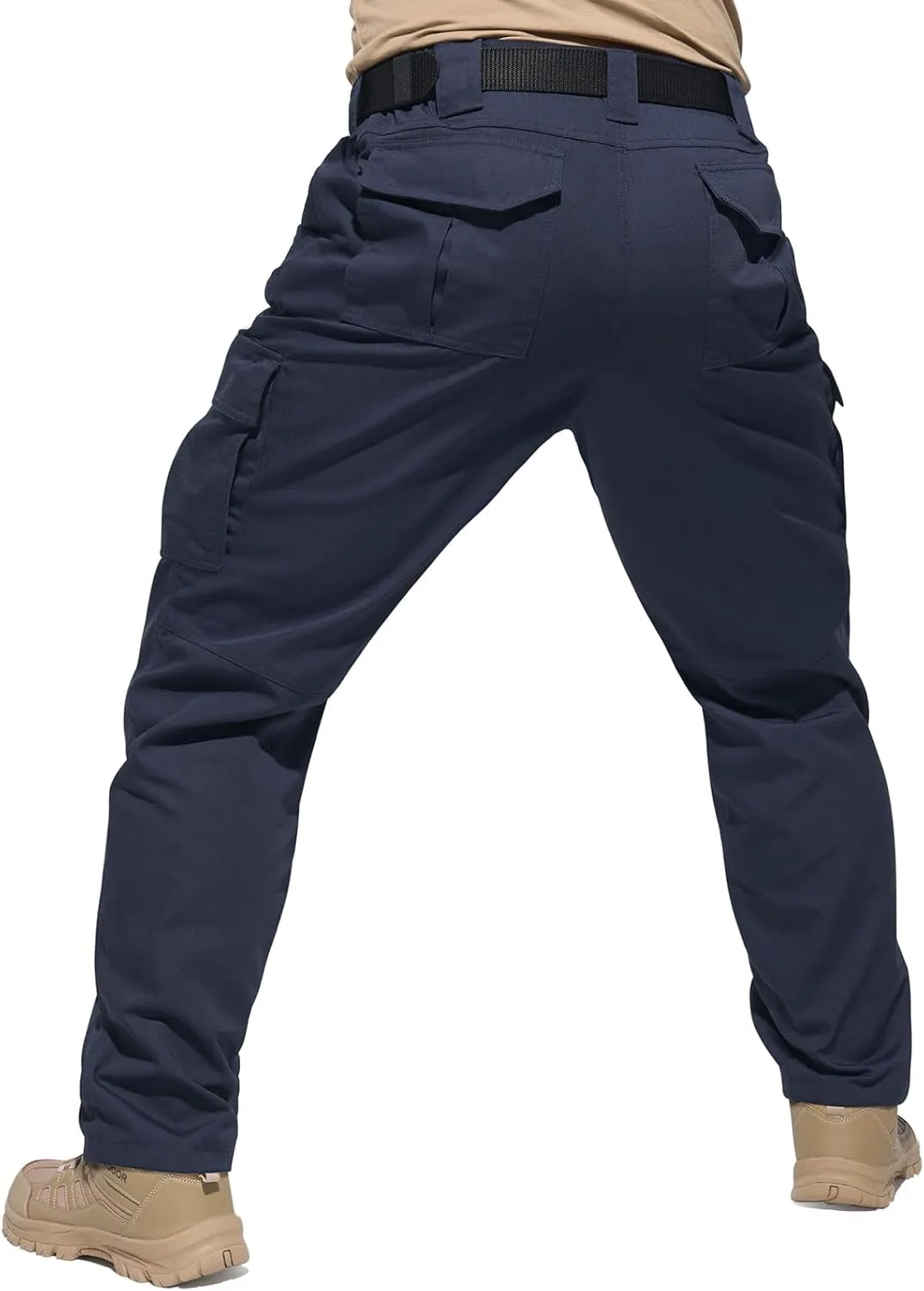 HISEA Men's Tactical Pants Ripstop Cargo Pants Relaxed Fit Outdoor Lightweight Work Hiking Pants with 9 Pockets