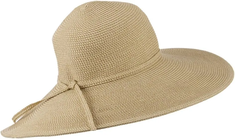 Jeanne Simmons UPF 50  Paper Toyo Tweed 5 Inch Brim Hat - Tan W33S17D