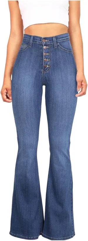 Jeans for Women High Waisted Bootcut Jeans Classic Slim Fit Skinny Jeans Fashion Plus Size Denim Pants with Pockets 2024