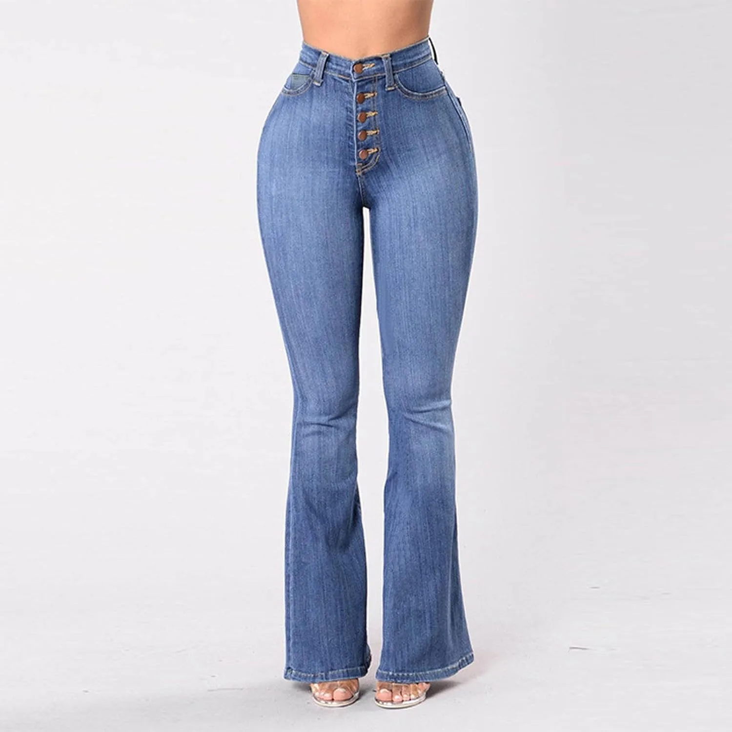 Jeans for Women High Waisted Bootcut Jeans Classic Slim Fit Skinny Jeans Fashion Plus Size Denim Pants with Pockets 2024