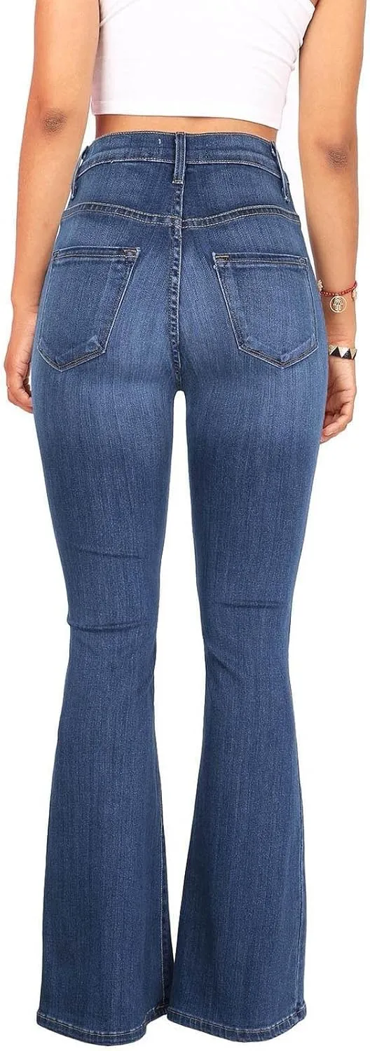 Jeans for Women High Waisted Bootcut Jeans Classic Slim Fit Skinny Jeans Fashion Plus Size Denim Pants with Pockets 2024