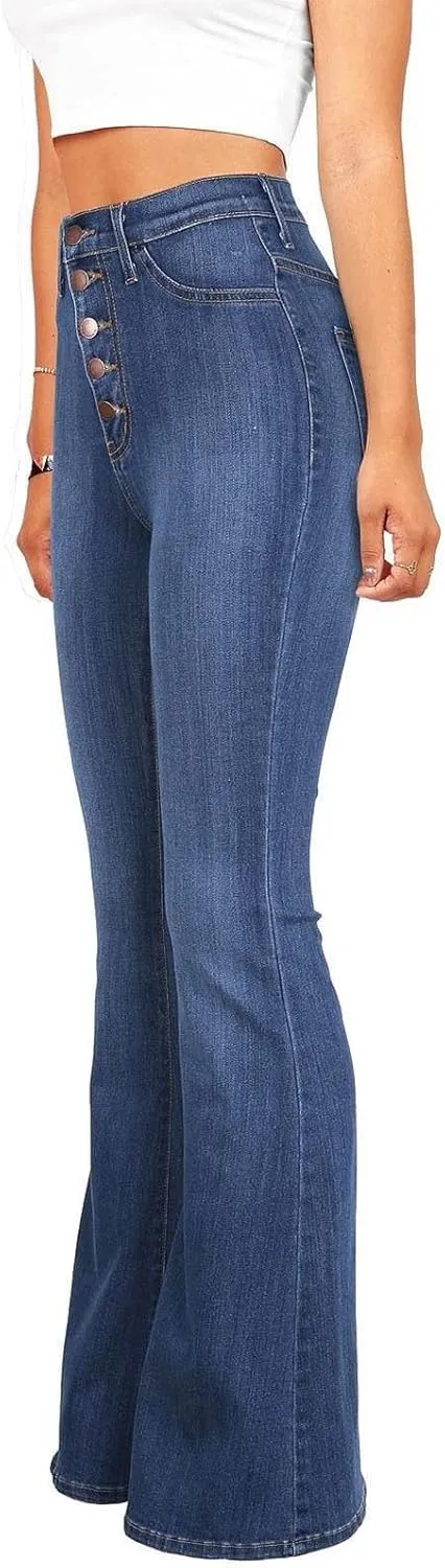 Jeans for Women High Waisted Bootcut Jeans Classic Slim Fit Skinny Jeans Fashion Plus Size Denim Pants with Pockets 2024