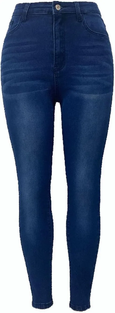 Jeggings for Women High Waisted Buttoned up Denim Pants Trendy Skinny Ankle Jeans Totally Shaping Frayed Jeans