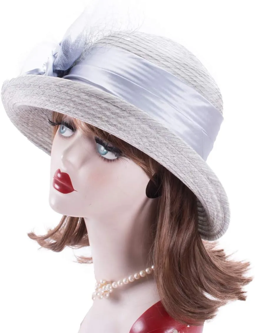 Lawliet Womens 1920s Cloche Church Wedding Occasion Summer Sun Hat A583