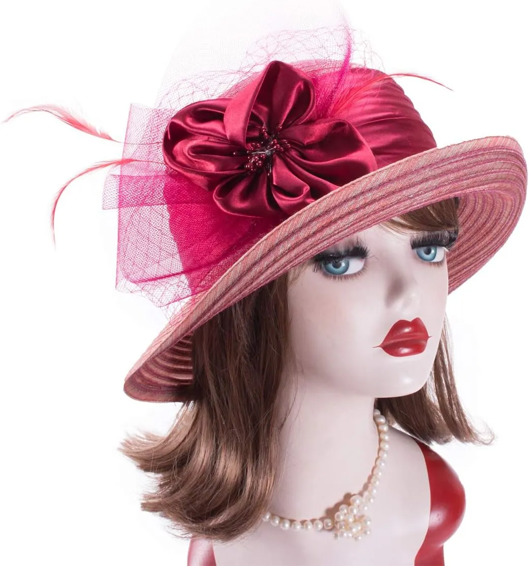 Lawliet Womens 1920s Cloche Church Wedding Occasion Summer Sun Hat A583