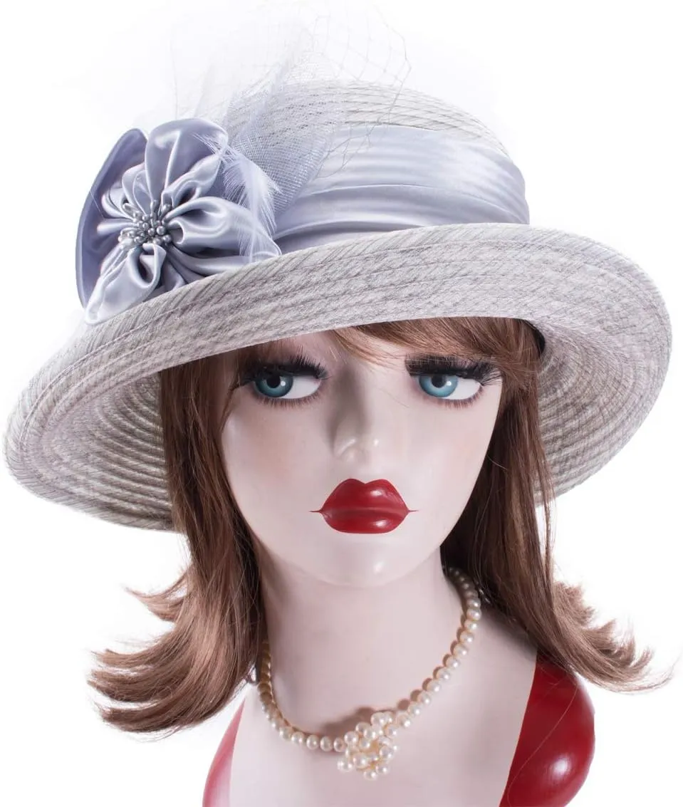 Lawliet Womens 1920s Cloche Church Wedding Occasion Summer Sun Hat A583