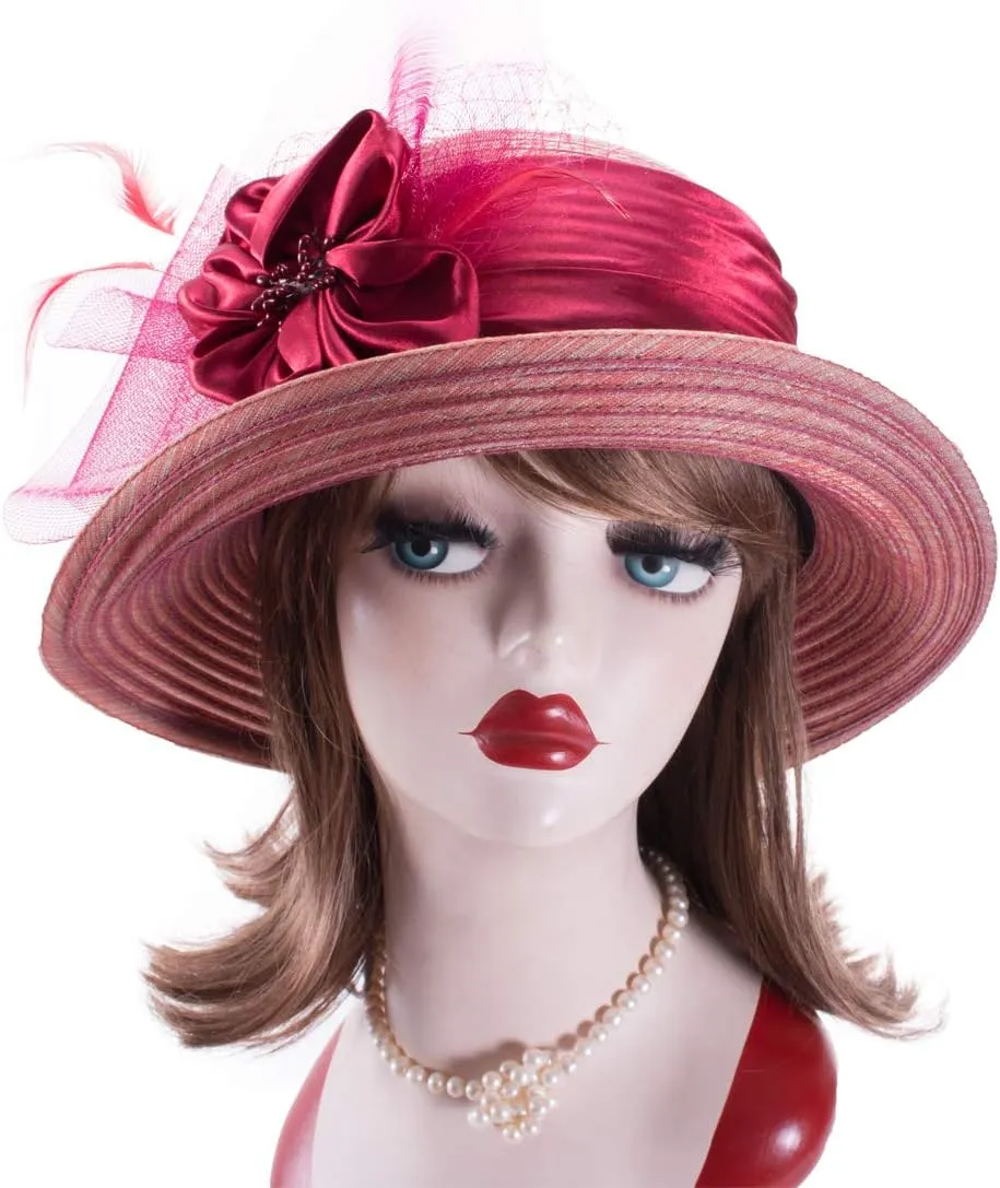 Lawliet Womens 1920s Cloche Church Wedding Occasion Summer Sun Hat A583