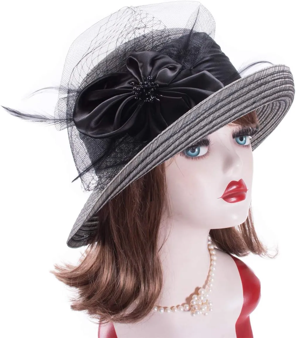 Lawliet Womens 1920s Cloche Church Wedding Occasion Summer Sun Hat A583