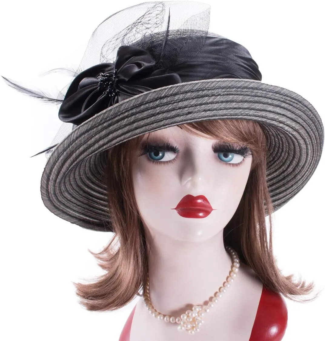 Lawliet Womens 1920s Cloche Church Wedding Occasion Summer Sun Hat A583