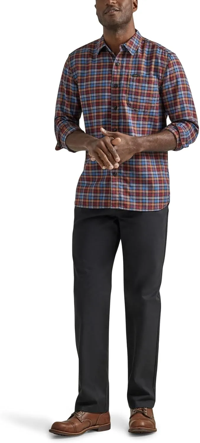 Lee Men's Flat Front Relaxed Straight Pant