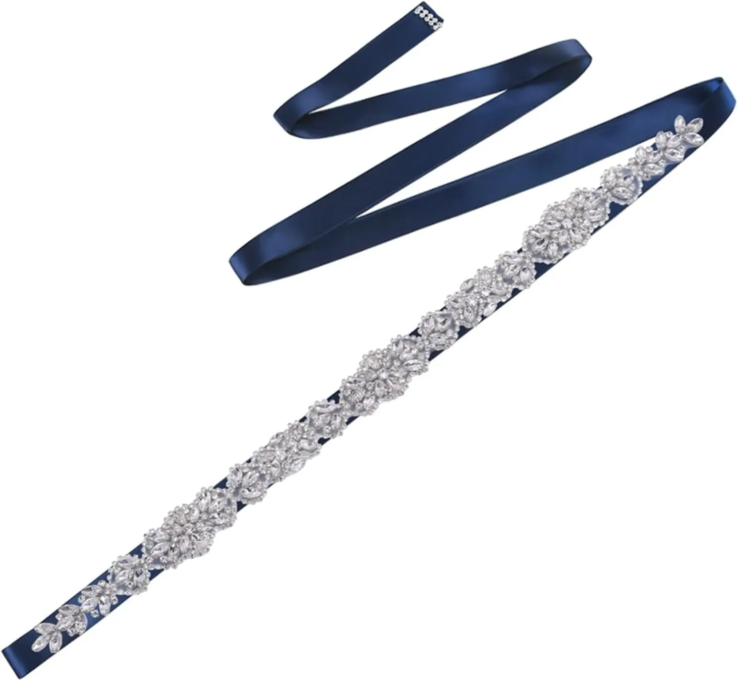 Luxury Bridal Rhinestone Belt Ladies Satin Belt Wedding Bress And Dress Accessories Sparkly Belts