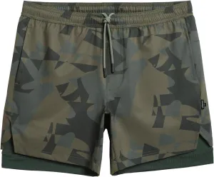 maamgic Mens Workout Shorts 2 in 1 Stretch 5" Gym Shorts Running Shorts with Compression Liner Zip Pocket