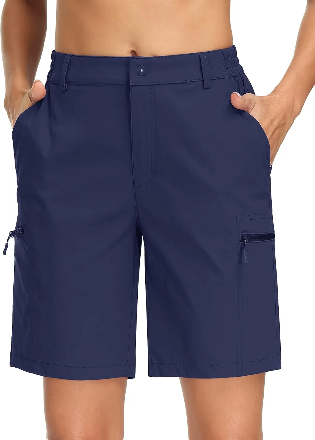 MAGCOMSEN Women's Hiking Shorts Quick Dry Lightweight Golf Shorts with 4 Pockets Summer Casual Athletic Running Shorts